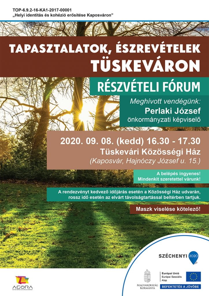 Tapasztalatok, észrevételek Tüskeváron - Részvételi fórum