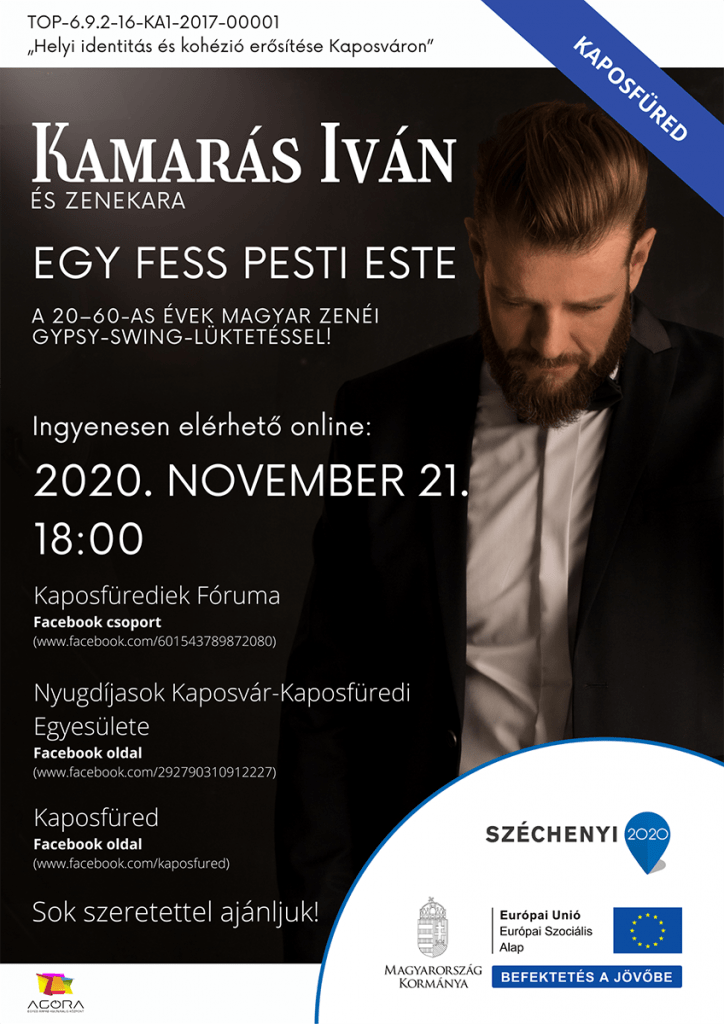 Egy fess pesti este - online koncert - Kaposfüred