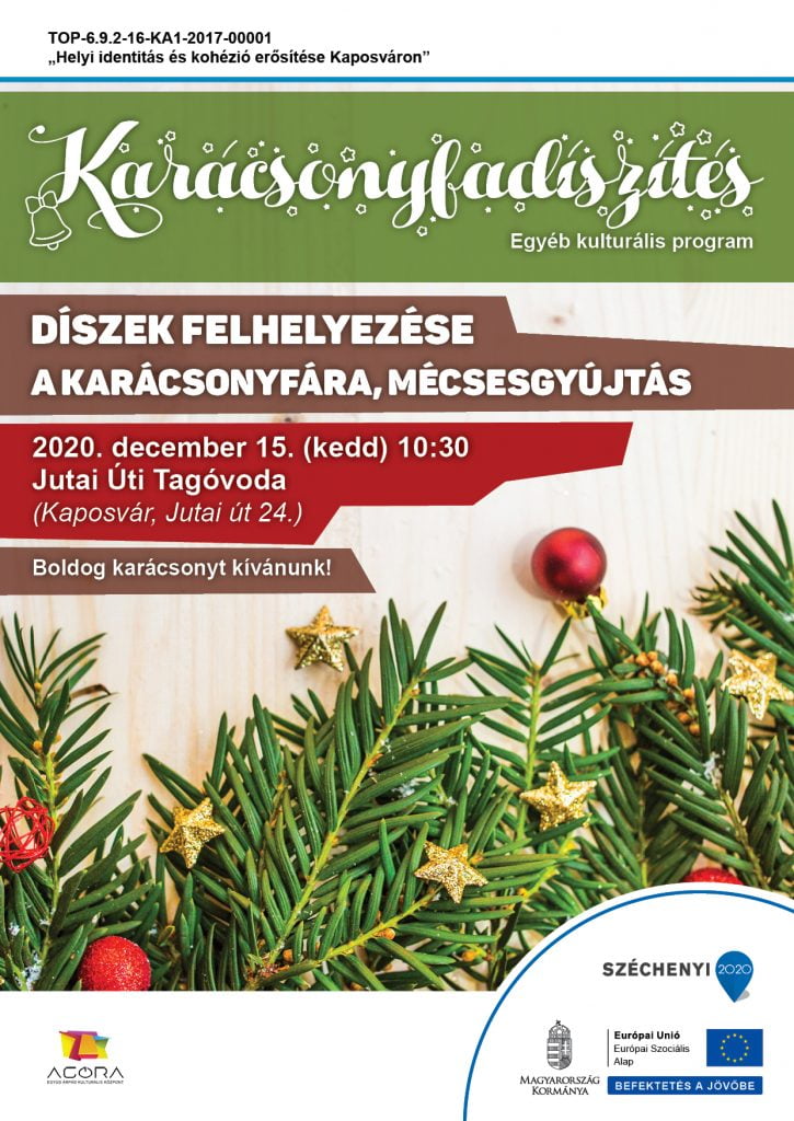 Karácsonfa díszítés a Jutai Úti Tagóvodában